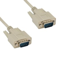 [Lot10] 15Ft DB9 9Pin Male to Male Cable 28AWG Serial RS-232 Shielded Straight picture