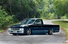 Cars 1997 nissan hardbody pickup custom tuning lowrider Desk Mat Stitched picture