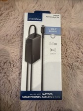 Insignia- 65W 8 ft. Laptop Power Adapter for USB-C Devices - Black - picture