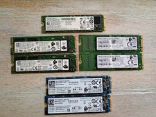 Mixed LOT of 7 Intel, Samsung,  LiteOn, SanDisk M.2 SATA 256GB. OVER 95% HEALTH picture
