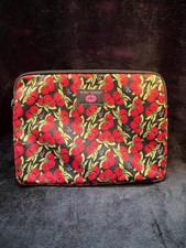 VINTAGE Betsey Johnson Cherry Padded Sleeve Laptop Tablet Case 15