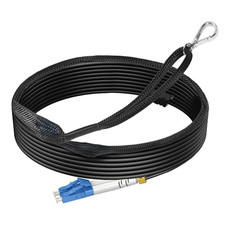 330Ft/100M OS2 LC to LC SM Single Mode Outdoor Armored Fiber Patch Cable, Direct picture