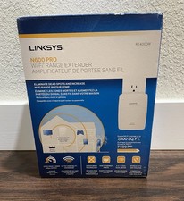 LINKSYS N600 PRO Wi-Fi RANGE EXTENDER - NEW in box -Model RE4000W NIB picture