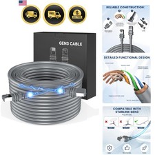 Starlink Cable 100FT/30.5M, High-Speed Starlink Cable for Satellite Starlink ... picture