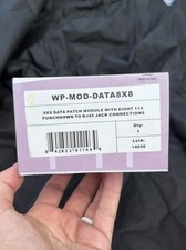 Wirepath WP-MOD-DATA8X8 8x8 Data Patch Module 110 Punchdown to RJ45 NEW Open Box picture