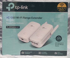 * TP-LINK AC1350 Wi-Fi Range Extender AV1300 Powerline TL-WPA8630 KIT New Sealed picture