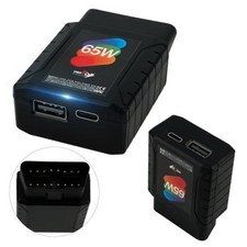 65W High-Power Car OBD2 to USB Adapter with Dual USB-C/USB-A Ports - Constant picture