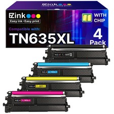 New 4 Pack TN635XL High Yield Toner Cartridges for Brother TN635 TN635XL picture