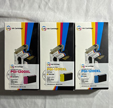 LD PGI-1200XL Compatible Ink Cartridges C/M/Y for Canon MB2020 MB2120 3 pack picture