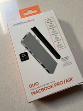 HyperDrive Duo V2 7-in-2 USB-C Hub for USB-C MacBook & PC - Silver NEW RRP: $179 picture