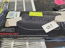 Perixx PERIDUO-605 Wireless 2.4 Ergonomic Fullsize Keyboard Mouse Set Wrist Rest picture