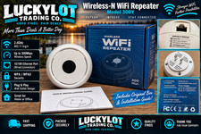 Wireless-N WiFi Repeater 300Mbps 2.4GHz Range Extender Ethernet Tested picture