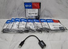 NEW Lot of 20 DisplayPort to VGA Adapter DP Tripp Lite P134-06N-VGA Cables picture