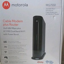 Motorola MG7550 Modem Router AC1900 DOCSIS 3.0 16×4 Dual Band WiFi Tested picture
