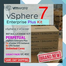  VMware vSphere v7 ENTERPRISE Plus KIT - 8 CPU License + vCenter STD, VS7-STD-8C picture