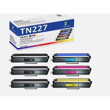 TN227/TN223 High Yield Toner Cartridge 5-Pack Multi-Color for Brother Printers picture