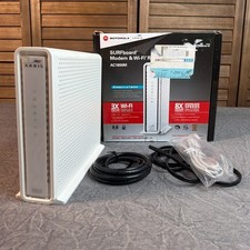 Arris Motorola SBG6782-AC SURFboard Modem Wi-Fi Router AC1800 White DOCSIS 3.0 picture