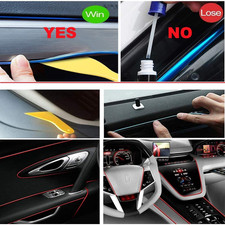 16.4ft EL Wire Lemon Green Car Interior Light, USB-Powered 6mm Flexible Benda... picture