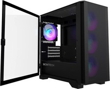 Montech AIR 100 ARGB Micro-ATX Tower with Four ARGB Fans Pre Installed, Ultra... picture