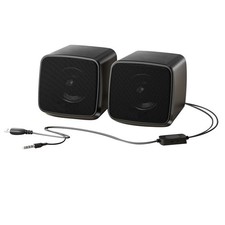 For Desktop PC 1 Pair Small Computer Speakers USB Powered with 3.5mm Audio picture