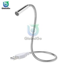 Flexible USB LED Reading Light Gooseneck Lamp for Laptop PC Power Bank White picture