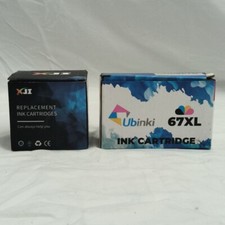 Lot Of 2 2-PCK 67XL Replacement Ink Cartridges Compatible W/ Specified HP Models picture