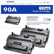 2 Pack CE390A 90A Toner cartridge For HP LaserJet Enterprise 600 M602x M603xh picture