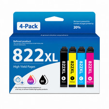 822XL 4PK BK/C/M/Y Compatible Ink Cartridge for WF-3820 WF-3823 WF-4820 WF-4830 picture