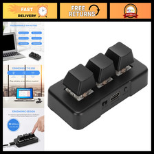 3-Key Programmable Bluetooth Mini USB Keypad, RGB Backlit Gaming Keyboard, Ergon picture