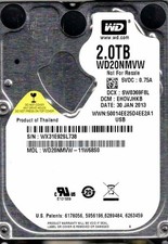 WD20NMVW-11W68S0,  EHOVJHKB,  WESTERN DIGITAL 2TB, USB 3.0 WX31  JAN 2013 picture