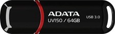 ADATA UV150 64GB USB 3.0 Snap-on Cap Flash Drive, Black (AUV150-64G-RBK) by ADAT picture