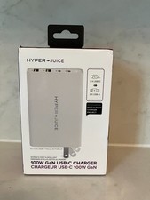 HyperJuice 100W GaN USB-C Charger. New in Box. Unopened. picture
