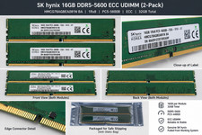 2x SK hynix 16GB DDR5-5600 ECC UDIMM HMCG78AGBEA081N BA 32GB Kit picture