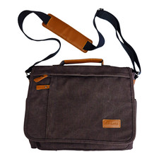 Messenger Bag for Men Women 13-14 Inch Laptop Water Resistant Shoulder Bag Brown picture