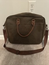 Bellemonde Brown Faux Suede Spacious  Briefcase and Work Bag picture