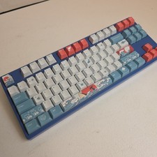 Akko 3087 Mechanical Keyboard - Cherry Red Keys - Ocean/Fish Themed - TESTED picture