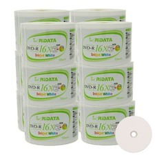 600 Pack Ridata DVD-R 16X 4.7GB White Inkjet Hub Printable Blank Recordable Disc picture