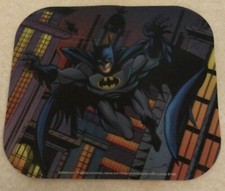 Vintage Batman DC/Warner Brothers mouse pad, large, lenticular, 1996. picture