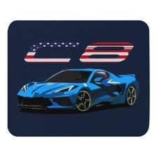 2021 2022 Rapid Blue vette C8 Patriotic Mouse pad picture