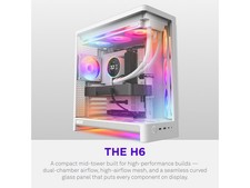 NZXT H6 (2026) Compact Dual-chamber ATX Case All White picture