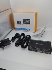 HDMI DP2.1 KVM Switch 2 Monitors 2 Computers, 8K@60Hz/4K@144Hz KVM Switch for 2 picture