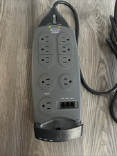 Belkin SurgeMaster F9G930-10-GRY surge protector 9 outlets + Input & Outputs picture