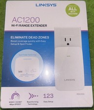 Linksys AC1200 Wi-Fi Range Extender Eliminate dead zones Works w/all routers picture