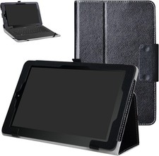 Elegant Black Foldable Tablet Case: Perfect for RCA 10 Viking Pro & Viking II picture