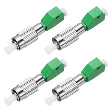 Fiber Optic Coupler Male FC/UPC To LC/APC Female Single Mode Simplex 4 Pack picture
