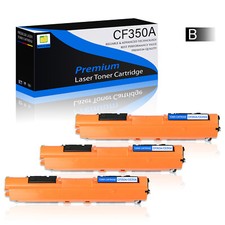 3 PACK Black CF350A 130A Toner For HP Color LaserJet MFP M275 M175nw M176n picture