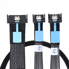 PCIe Gen5 MCIO 8i SFF8654 to Dual MCIO 4i SFF8654 Slimline Server Breakout Cable picture