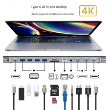 12 in 1 Type-C All-in-One Docking Station Compatible with MacBook iPad Samsung picture