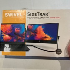 SIDETRAK Swivel Portable Monitor Attach To Laptop Dual Screens New Sealed  picture