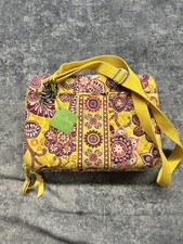 Vera Bradley Bali Gold Mini Laptop Padded Cotton Floral Sleeve Case 10962-026 picture